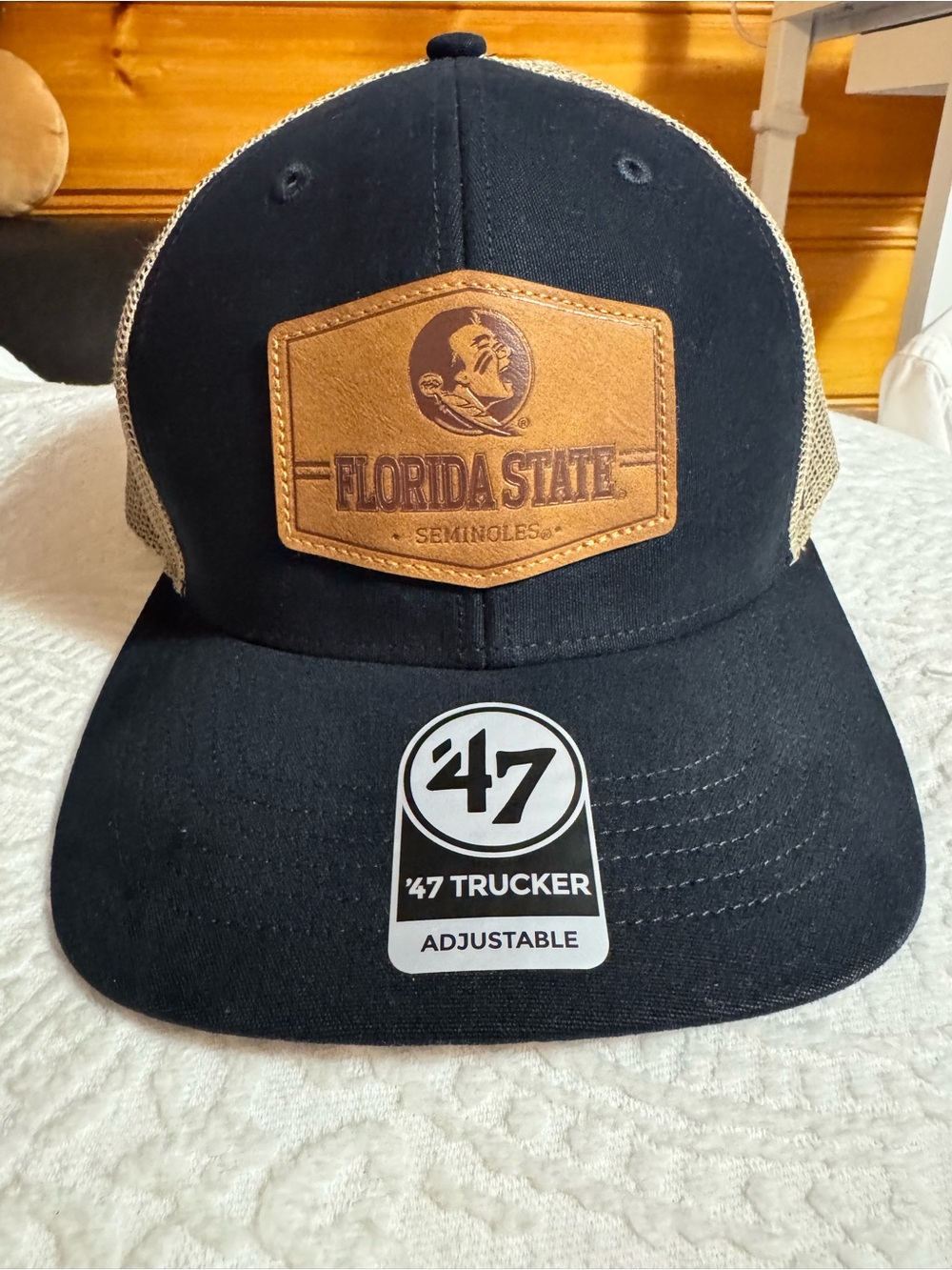 '47 Florida State Trucker Hat - Black & Tan Patch